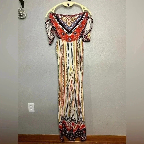 Flying Tomato NWT Colorful Cutout Jumpsuit Small - Picture 2 of 7